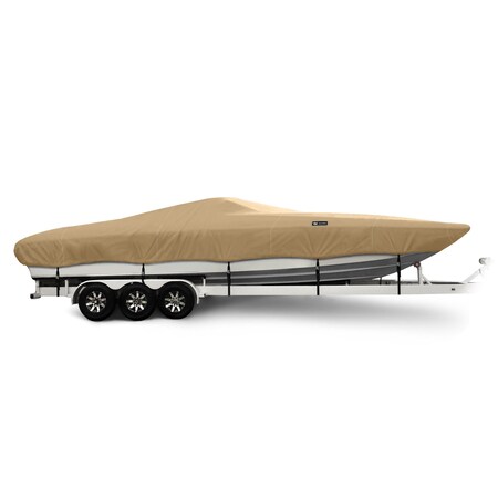 Eevelle Boat Cover INFLATABLE, Outboard Fits 17ft 6in L up to 98in W Khaki SFINF1798B-KHA